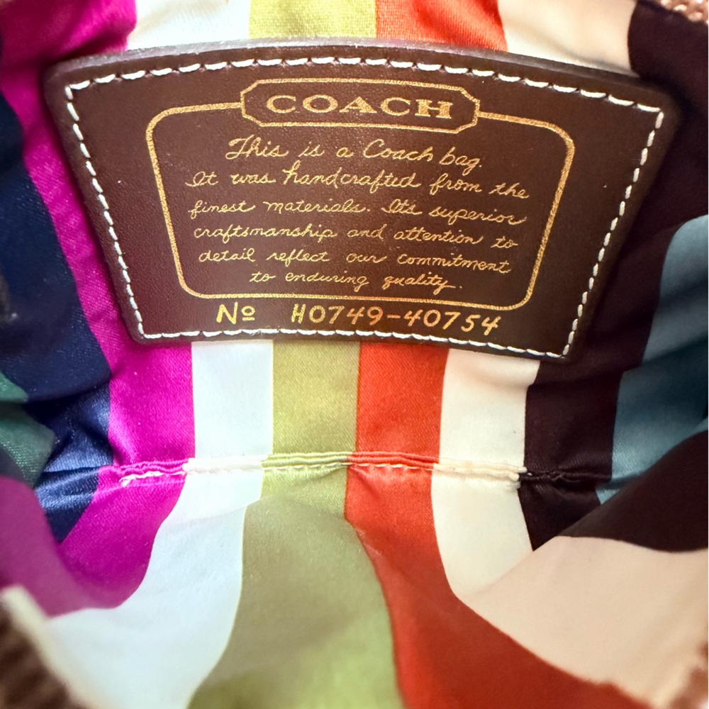 COACH SIGNATURE LEGACY ZIP WRISTLET  ARCHIVAL TWO HANG TAGS - Picture 10 of 10